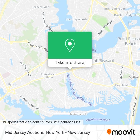 Mid Jersey Auctions map