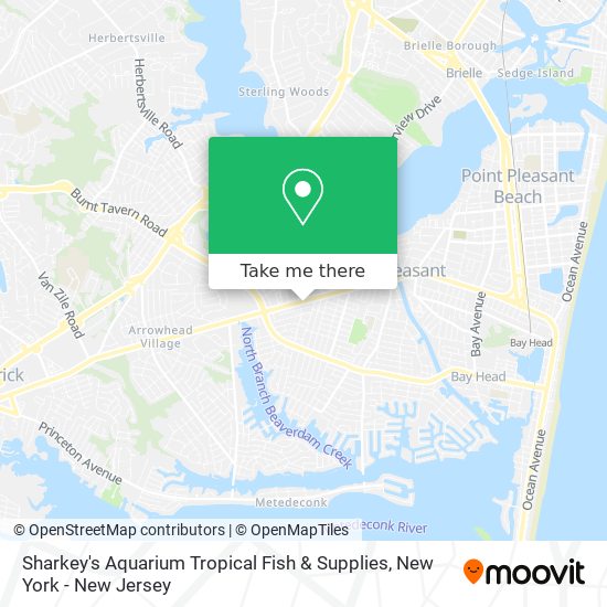 Mapa de Sharkey's Aquarium Tropical Fish & Supplies