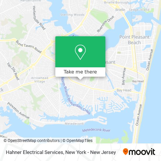 Hahner Electrical Services map