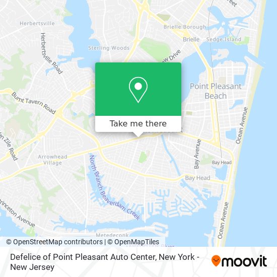 Defelice of Point Pleasant Auto Center map