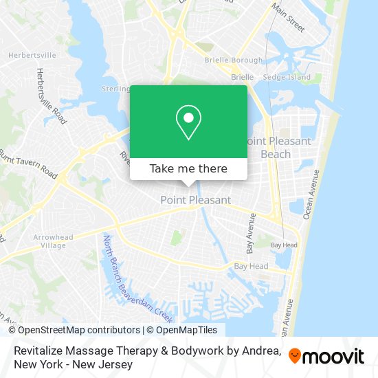 Revitalize Massage Therapy & Bodywork by Andrea map