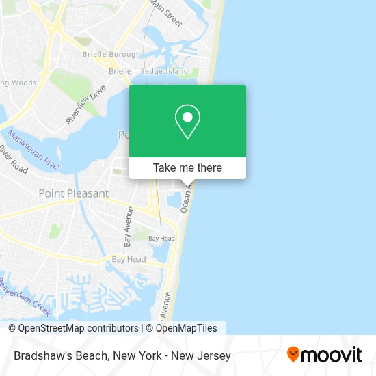 Bradshaw's Beach map