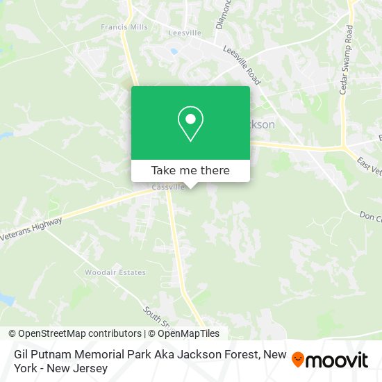 Gil Putnam Memorial Park Aka Jackson Forest map