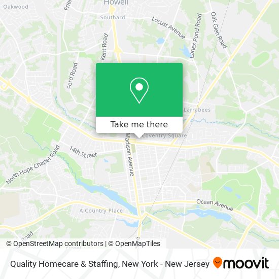 Mapa de Quality Homecare & Staffing