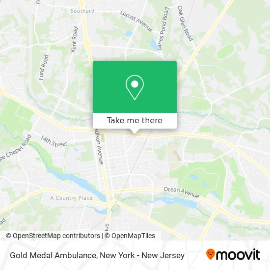 Gold Medal Ambulance map