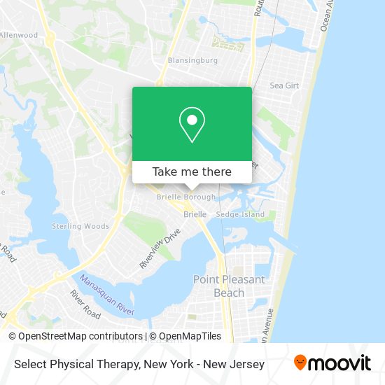Select Physical Therapy map