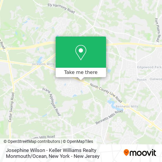 Mapa de Josephine Wilson - Keller Williams Realty Monmouth / Ocean