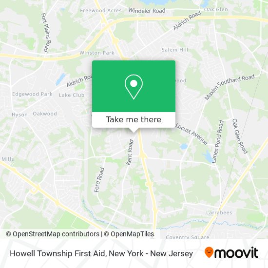 Mapa de Howell Township First Aid