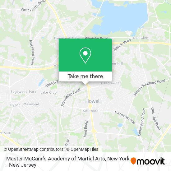 Mapa de Master McCann's Academy of Martial Arts