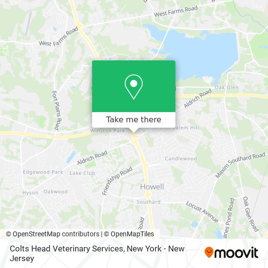 Mapa de Colts Head Veterinary Services