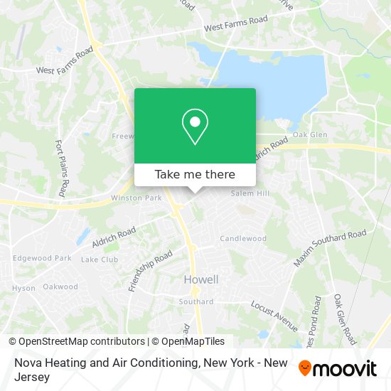 Mapa de Nova Heating and Air Conditioning