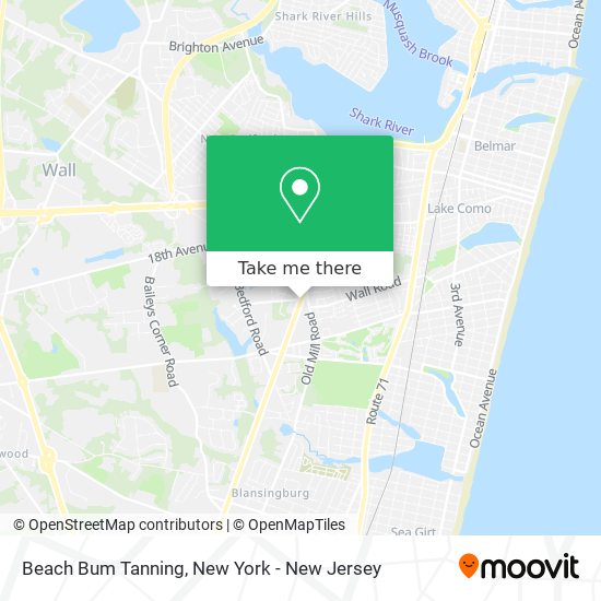 Beach Bum Tanning map