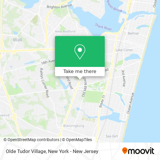 Olde Tudor Village map