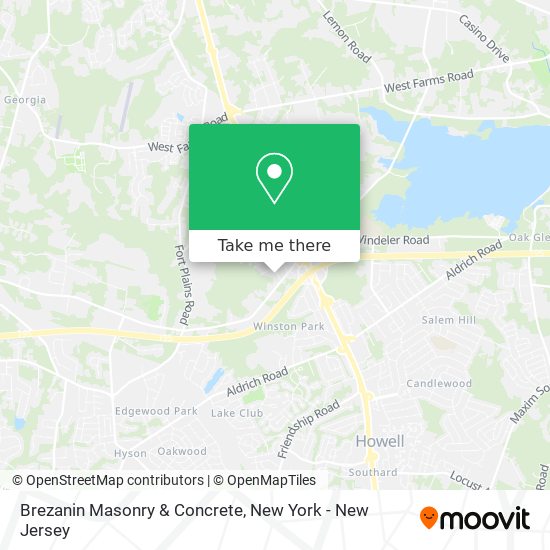 Mapa de Brezanin Masonry & Concrete