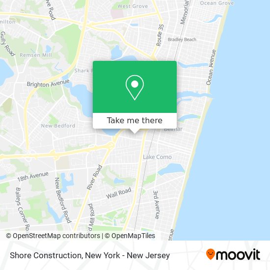 Shore Construction map