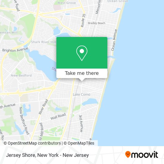 Jersey Shore map