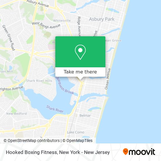 Hooked Boxing Fitness map