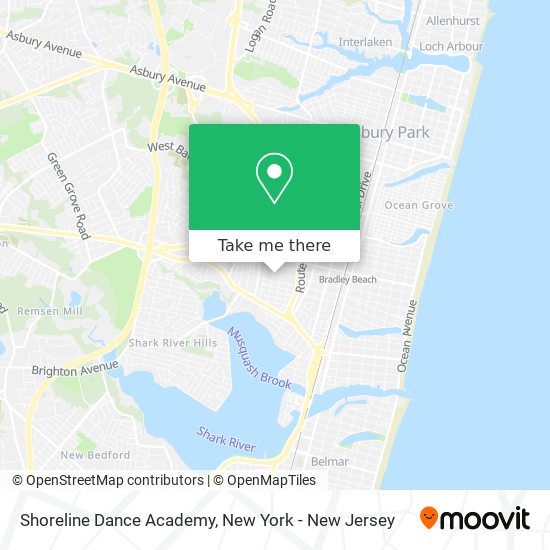Shoreline Dance Academy map