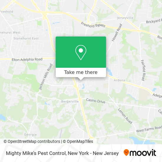 Mighty Mike's Pest Control map