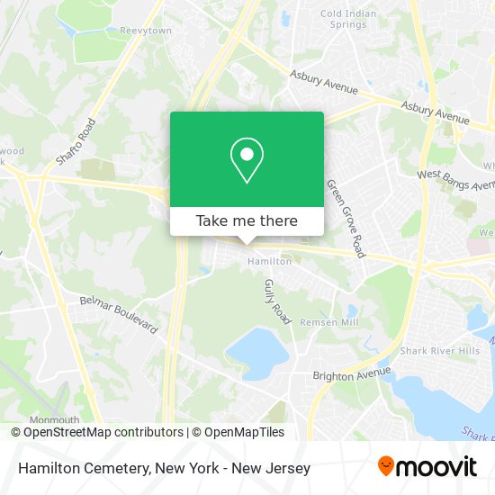 Hamilton Cemetery map