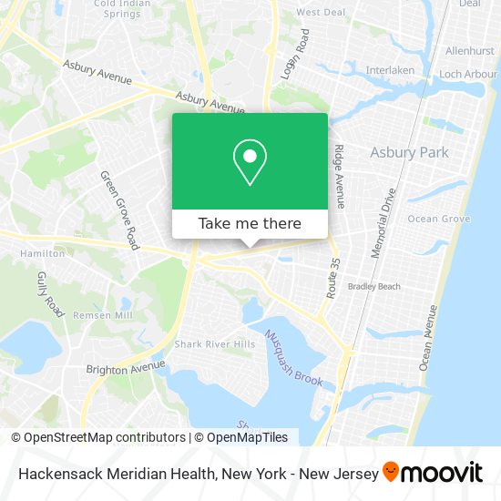 Hackensack Meridian Health map