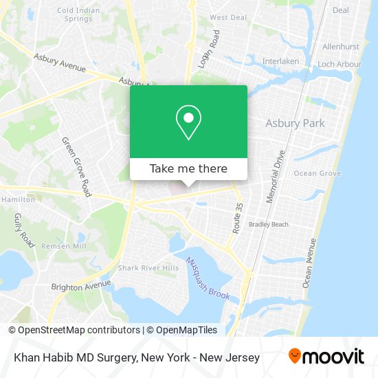 Mapa de Khan Habib MD Surgery