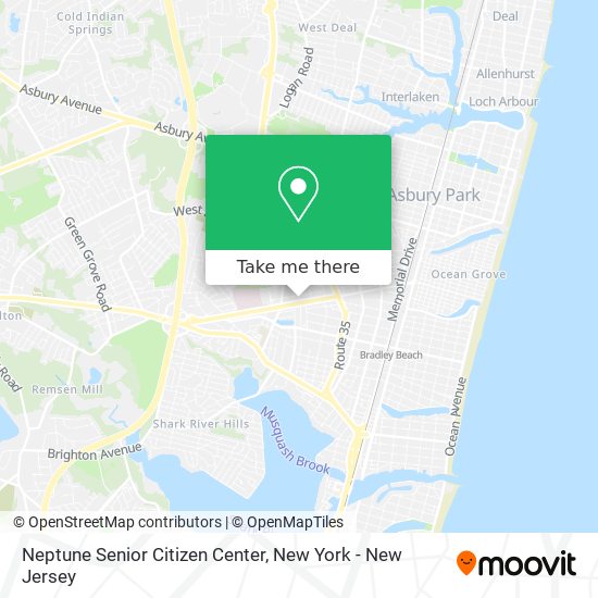 Neptune Senior Citizen Center map