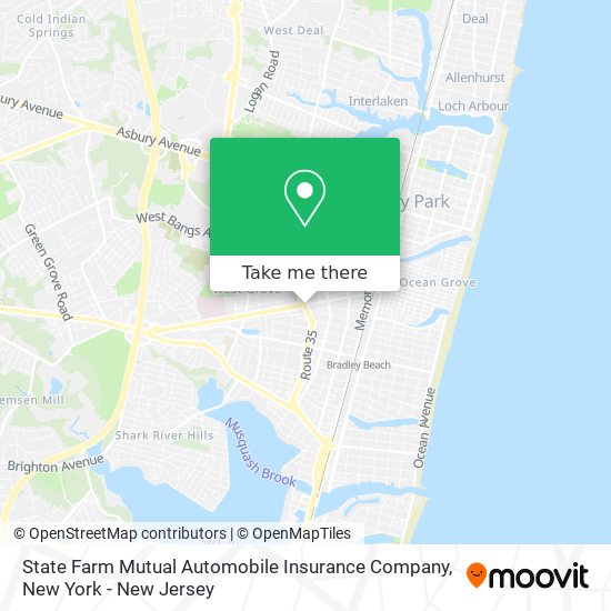 State Farm Mutual Automobile Insurance Company map