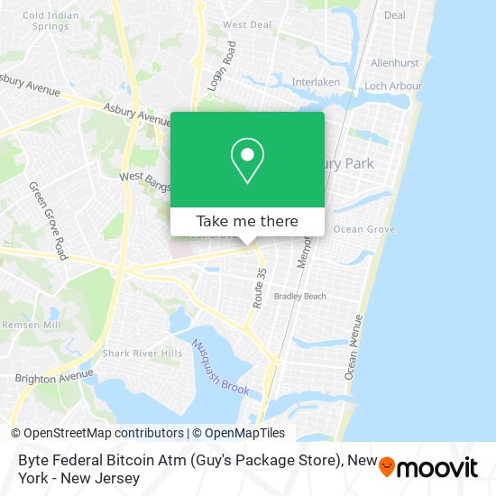 Byte Federal Bitcoin Atm (Guy's Package Store) map