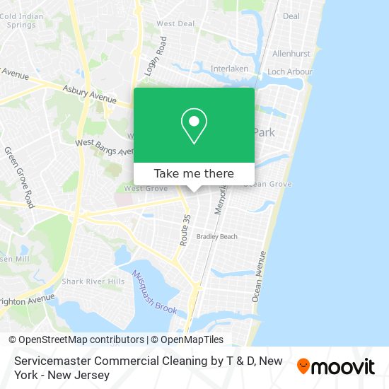Mapa de Servicemaster Commercial Cleaning by T & D