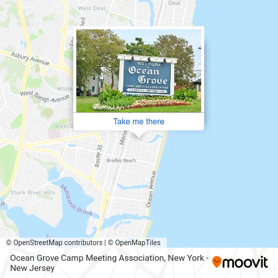Ocean Grove Camp Meeting Association map