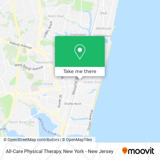 Mapa de All-Care Physical Therapy