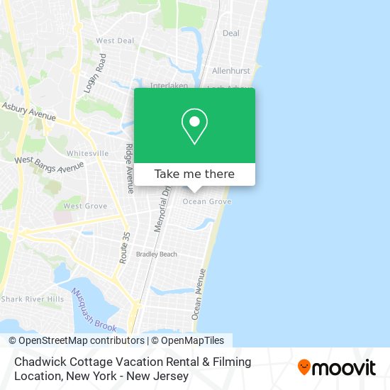 Mapa de Chadwick Cottage Vacation Rental & Filming Location