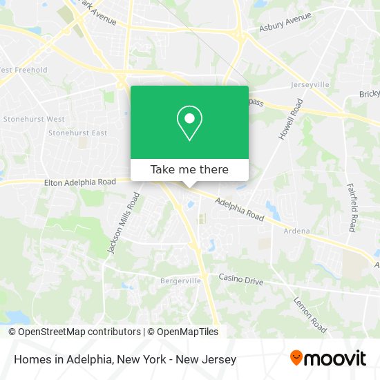 Mapa de Homes in Adelphia