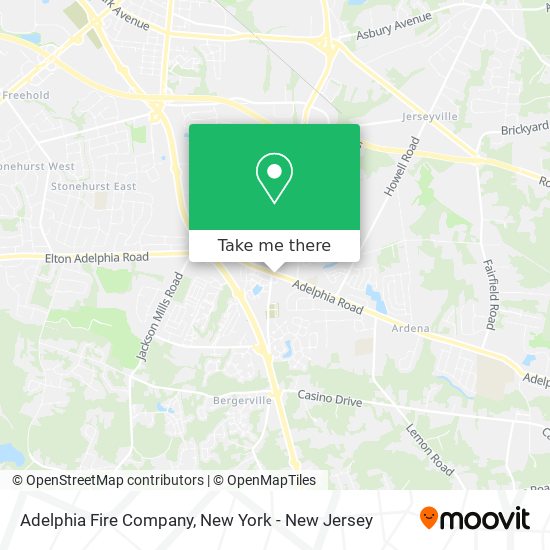 Adelphia Fire Company map