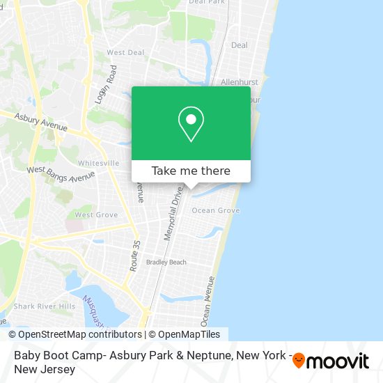 Baby Boot Camp- Asbury Park & Neptune map