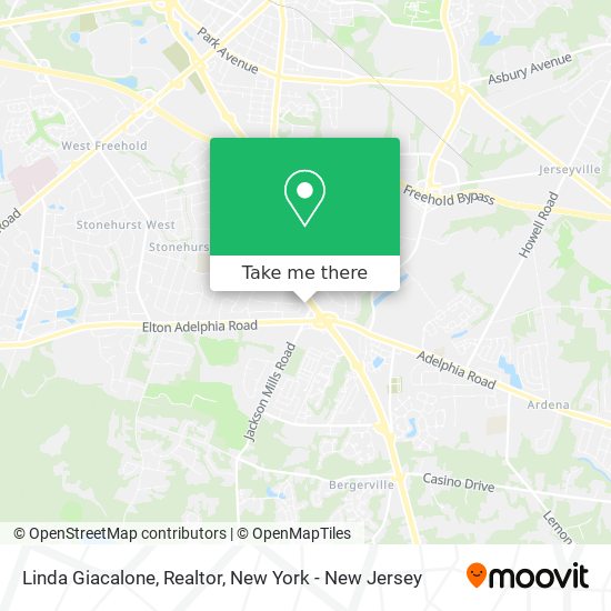 Linda Giacalone, Realtor map