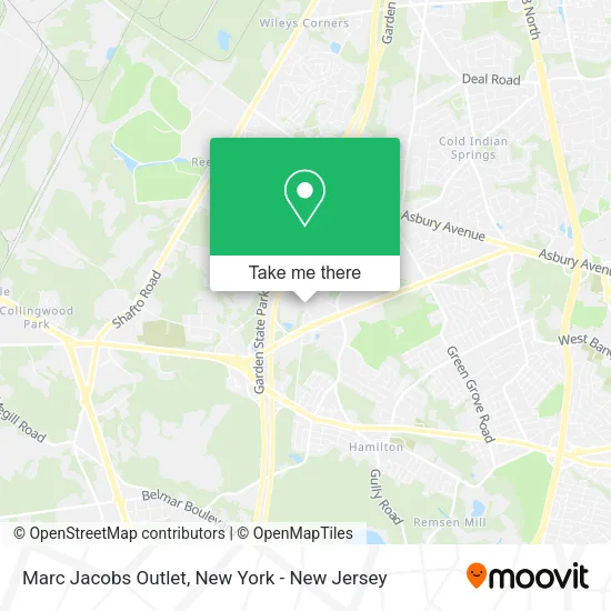 Marc Jacobs Outlet map