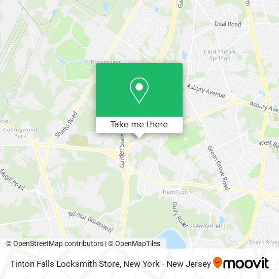 Tinton Falls Locksmith Store map