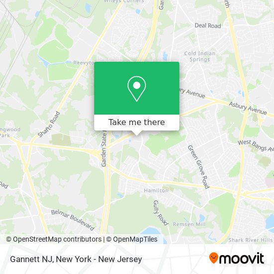 Gannett NJ map