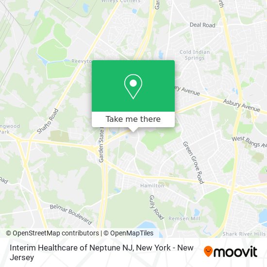 Interim Healthcare of Neptune NJ map