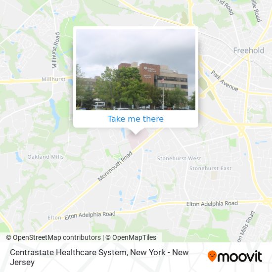 Mapa de Centrastate Healthcare System