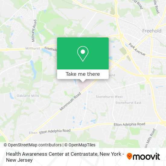 Mapa de Health Awareness Center at Centrastate