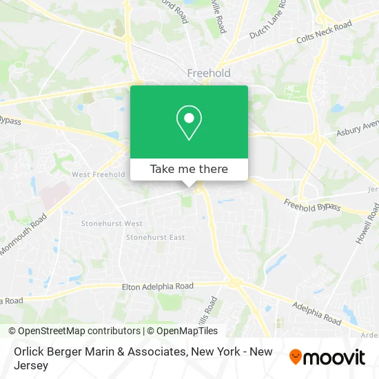 Orlick Berger Marin & Associates map