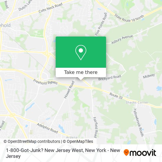 Mapa de 1-800-Got-Junk? New Jersey West
