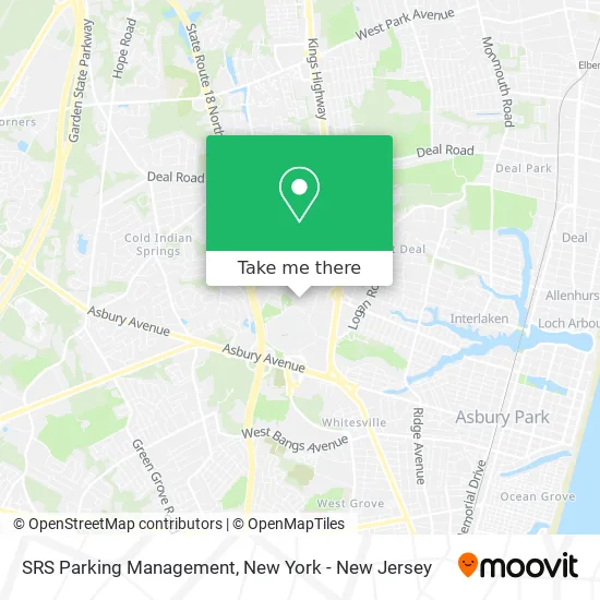 SRS Parking Management map
