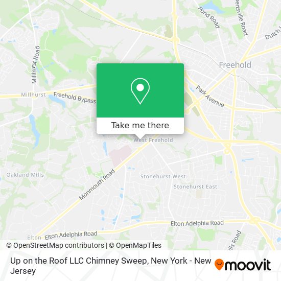 Mapa de Up on the Roof LLC Chimney Sweep