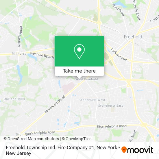 Freehold Township Ind. Fire Company #1 map