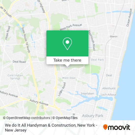 Mapa de We do It All Handyman & Construction