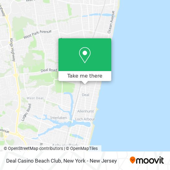 Mapa de Deal Casino Beach Club